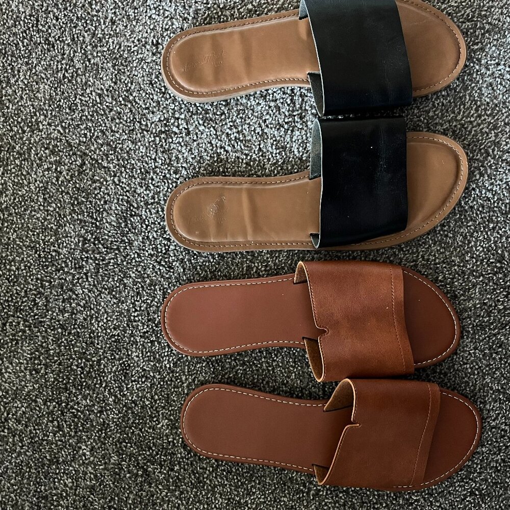 Black and Tan Flats